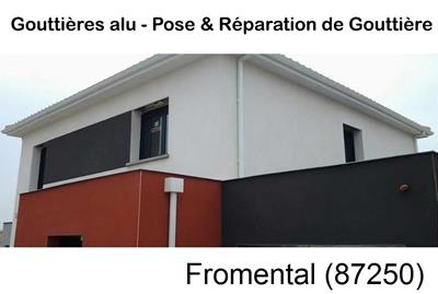 Pose gouttière en alu Fromental-87250