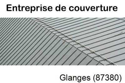 Toiture neuve en zinc Glanges-87380