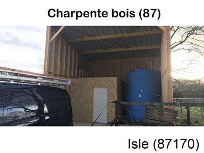 charpente traditionnelle à Isle-87170