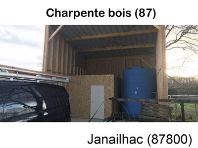 charpente traditionnelle à Janailhac-87800