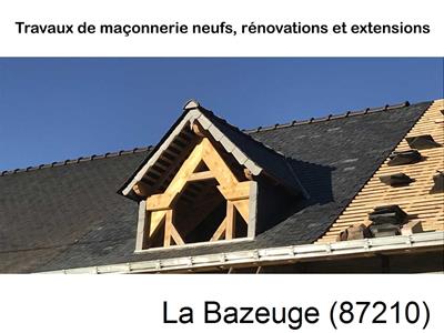 Maçonnerie en neuf à La Bazeuge-87210