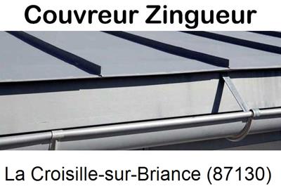 Photo toiture zinc La Croisille-sur-Briance-87130