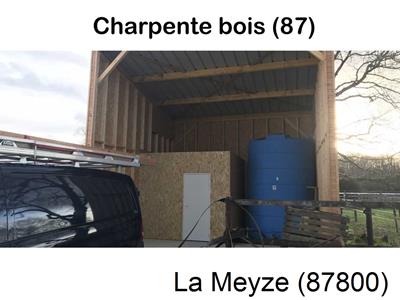 charpente traditionnelle à La Meyze-87800