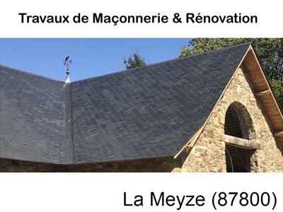 Département Haute-vienne, artisan maçon La Meyze-87800