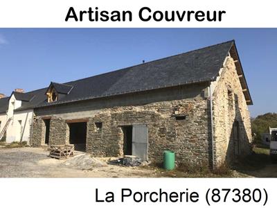 Entreprise de couverture, chantier toiture, rénovation à La Porcherie-87380
