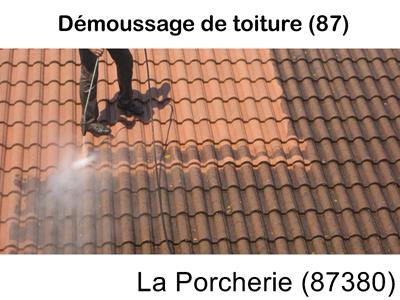 Toiture démoussage La Porcherie-87380