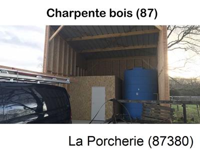 charpente traditionnelle à La Porcherie-87380