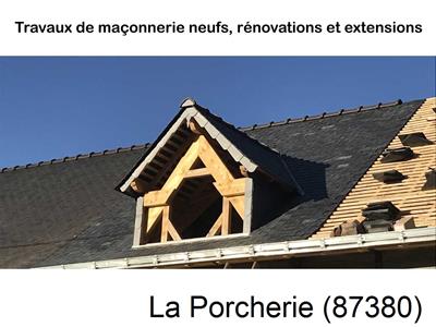 Maçonnerie en neuf à La Porcherie-87380