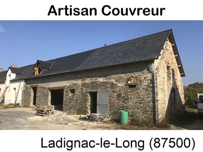 Entreprise de couverture, chantier toiture, rénovation à Ladignac-le-Long-87500