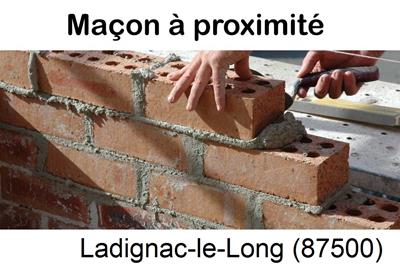 Entreprise de maçonnerie à Ladignac-le-Long-87500