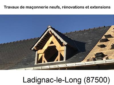 Maçonnerie en neuf à Ladignac-le-Long-87500