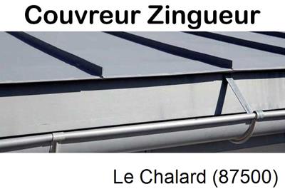 Photo toiture zinc Le Chalard-87500