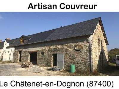Entreprise de couverture, chantier toiture, rénovation à Le Châtenet-en-Dognon-87400