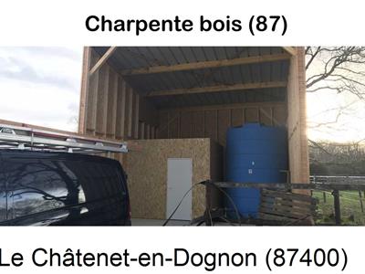 charpente traditionnelle à Le Châtenet-en-Dognon-87400