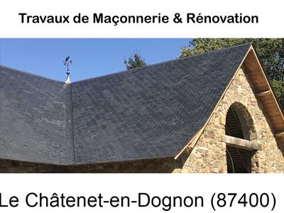 Département Haute-vienne, artisan maçon Le Châtenet-en-Dognon-87400