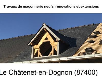 Maçonnerie en neuf à Le Châtenet-en-Dognon-87400