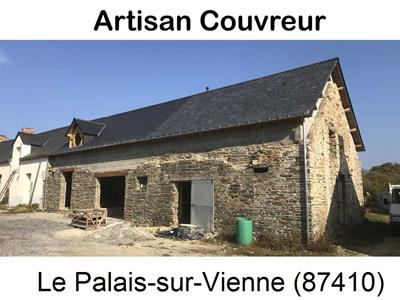Entreprise de couverture, chantier toiture, rénovation à Le Palais-sur-Vienne-87410