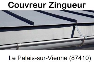 Photo toiture zinc Le Palais-sur-Vienne-87410