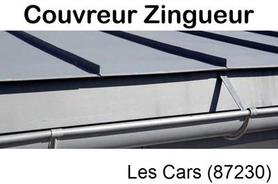 Photo toiture zinc Les Cars-87230