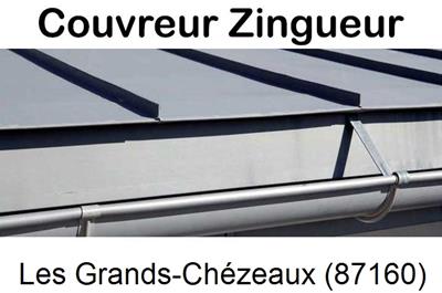 Photo toiture zinc Les Grands-Chézeaux-87160