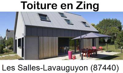 Photo toiture zinc Les Salles-Lavauguyon-87440