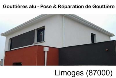 Pose gouttière pvc à Limoges-87000