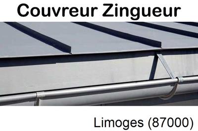 Photo toiture zinc Limoges-87000