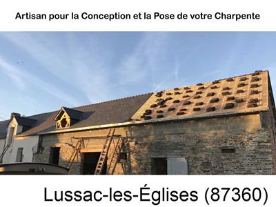 Rénovation charpente Lussac-les-Églises-87360