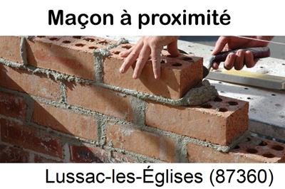 Entreprise de maçonnerie à Lussac-les-Églises-87360