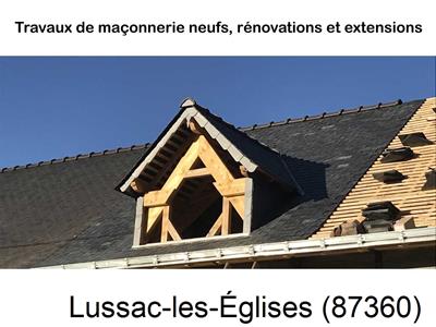 Maçonnerie en neuf à Lussac-les-Églises-87360