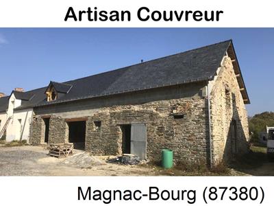 Entreprise de couverture, chantier toiture, rénovation à Magnac-Bourg-87380