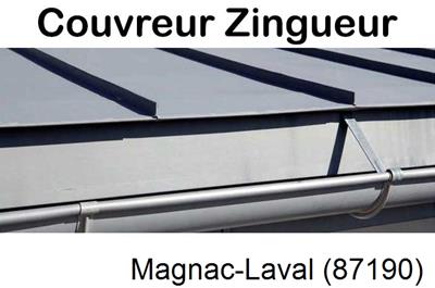 Photo toiture zinc Magnac-Laval-87190