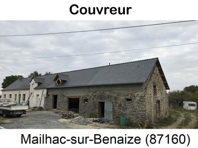 Couverture ardoise à Mailhac-sur-Benaize-87160