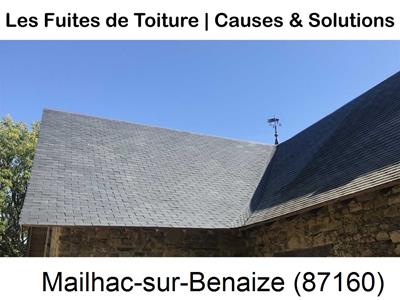 Travaux rénovation toiture à Mailhac-sur-Benaize-87160