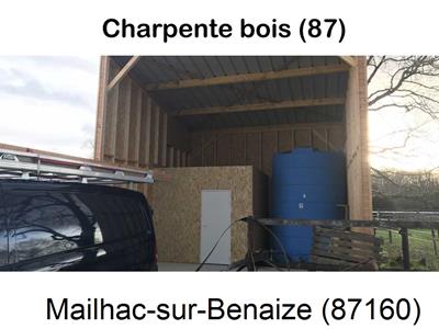 charpente traditionnelle à Mailhac-sur-Benaize-87160