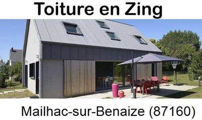 Couverture zing à Mailhac-sur-Benaize-87160