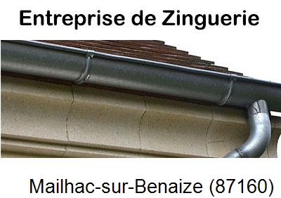 Artisan couvreur zingueur Mailhac-sur-Benaize-87160