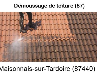 Toiture démoussage Maisonnais-sur-Tardoire-87440