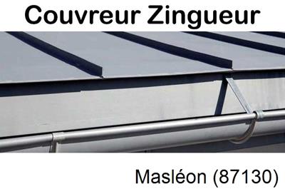 Photo toiture zinc Masléon-87130