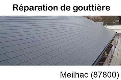 Travaux rénovation gouttière Meilhac-87800