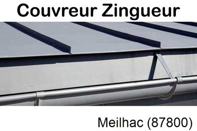 Photo toiture zinc Meilhac-87800