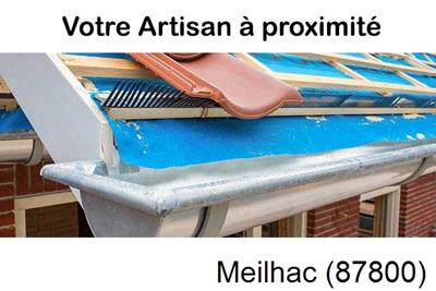 Toiture neuve en zinc Meilhac-87800