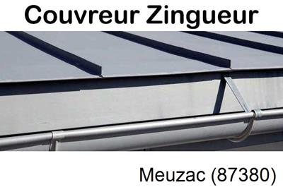 Photo toiture zinc Meuzac-87380