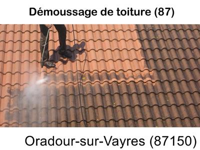 Toiture démoussage Oradour-sur-Vayres-87150