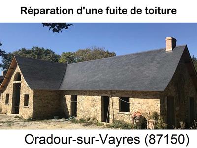 Artisan couvreur à la recherche d'une fuite Oradour-sur-Vayres-87150