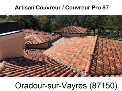 Votre couvreur dans le 87 pour la réparation de votre couverture à Oradour-sur-Vayres-87150