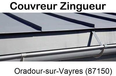 Photo toiture zinc Oradour-sur-Vayres-87150