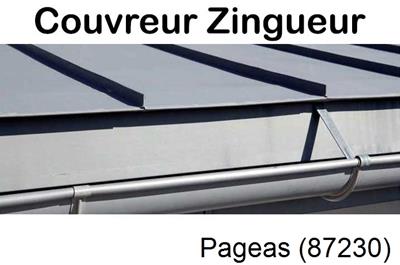 Photo toiture zinc Pageas-87230