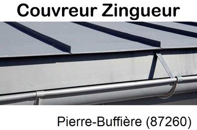 Photo toiture zinc Pierre-Buffière-87260