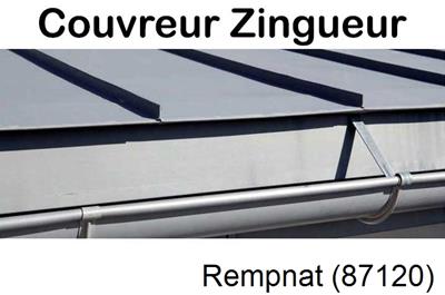 Photo toiture zinc Rempnat-87120